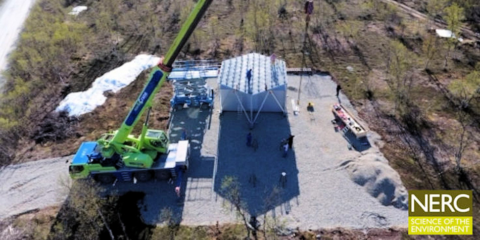 Das neueste Modul der Anlage wurde im vergangenen Juni in Skiboth aufgestellt. Bild: NERC